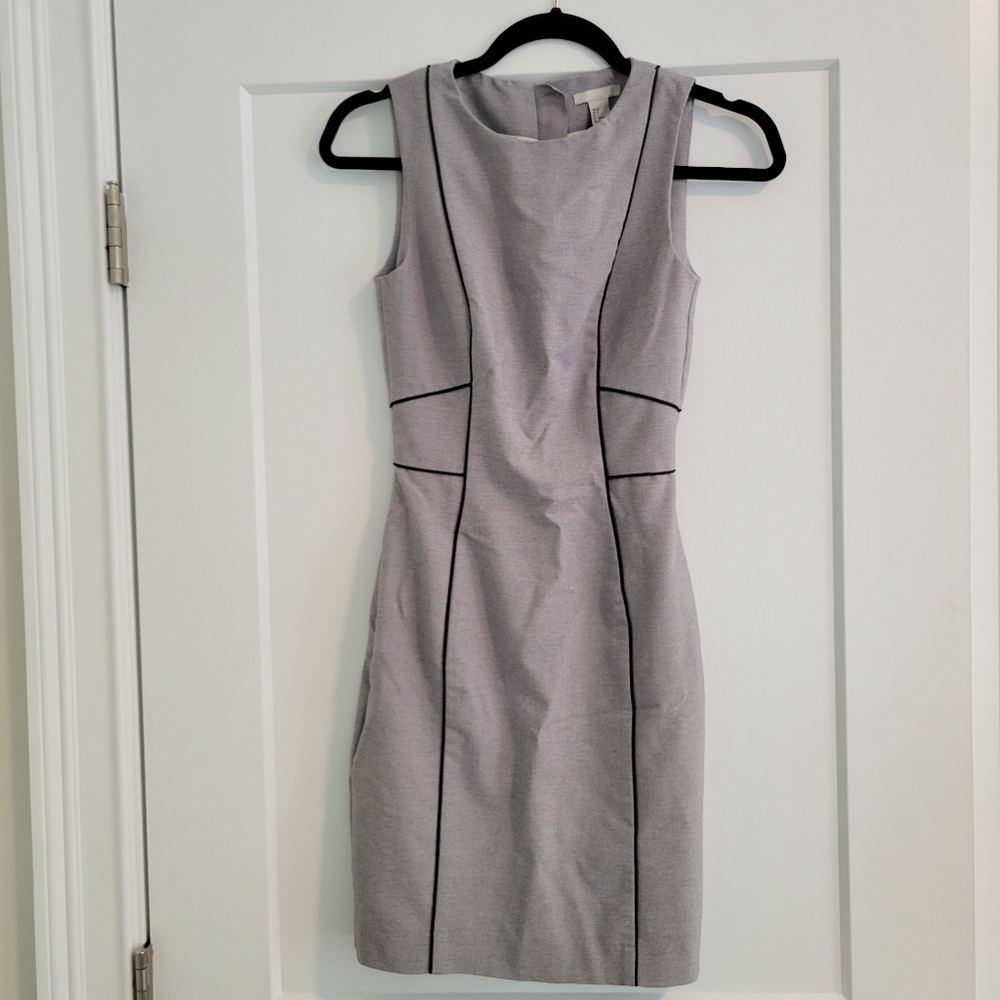 Gray Slim Fitting Dress